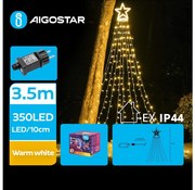 Aigostar - LED Vonkajšia vianočná dekorácia LED/6W/230V 3,5m IP44 teplá biela