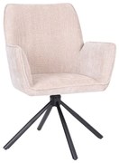 Otočná stolička s podrúčkami Lozano, béžová (S2417)