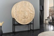 Dizajnová vysoká komoda Hergus 140 cm biele mango