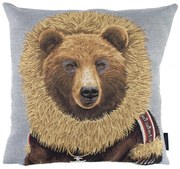 Gobelínový vankúš Hnedý medveď - 45*15*45 cm