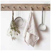 Ľanová utierka 45x65 cm Natural White Stripes – Linen Tales