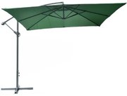 Rojaplast 8080 Štvorcový slnečník bočný zelený 270 x 270 cm