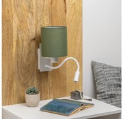 Brilagi - LED Nástenná lampa NUBILA 1xE27/25W/230V + LED/3W biela/zelená
