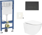 Závesný WC set Geberit do ľahkých stien / predstenová + WC SAT SIKOGESTOR67D50BL2