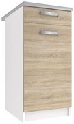 Kuchynská skrinka Belini spodná so zásuvkami 40 cm dub sonoma s pracovnou doskou TOR SDSZ1-40/1/WT/DS/0/U