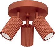 Sollux SL.1639 - Bodové svietidlo KARBON 3xGU10/10W/230V červená