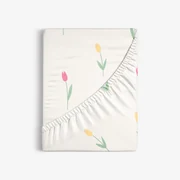 Goldea bavlnená napínacia plachta - tulipány 80 x 200 cm