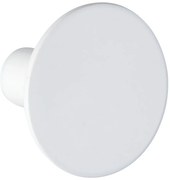 Biely nástenný háčik Wenko Melle, ⌀ 5 cm