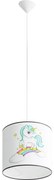Sollux SL.1412 - Detský luster na lanku UNICORN 1xE27/15W/230V pr. 30 cm