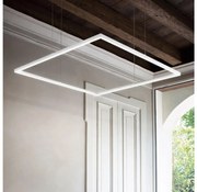 Ideal Lux - LED luster na lanku ORACLE SLIM LED/44W/230V 3000K 70x70 cm biela