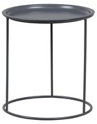 Svetlosivý odkladací stolík WOOOD Ivar, ø 40 cm