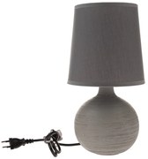 Keramická stolná lampa Grafit, 29 cm, šedá