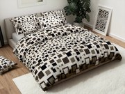 Obliečky mikroplyš LUXOR bielo-sivé Rozmer obliečky: 70 x 90 cm | 140 x 200 cm