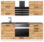 Kuchynská linka Belini Premium Full Version 180 cm dub wotan s pracovnou doskou EMILY