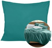 SATÉNOVÁ OBLIEČKA NA VANKÚŠ SATYNLOVE 70X80 CM TMAVOTYRKYSOVÁ