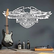 DUBLEZ | Drevený obraz - Logo Harley Davidson