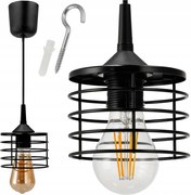 ZÁVESNÝ STROPNÝ LUMPER LED E27 NASTAVITEĽNÝ 0-100 cm HLINÍKOVÉ TIENIDLO