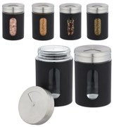 XL koreničky v sade 6 ks RD48265, čierna