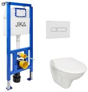 Cenovo zvýhodnený závesný WC set Jika do ľahkých stien / predstenová montáž + WC Jika Nila KMPLJIKAS