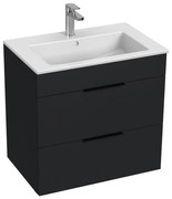JIKA H4536021763521 - Kúpeľňová skrinka s umývadlom CUBE 60,7x65 cm čierna