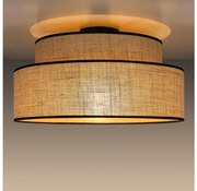 Stropné svietidlo BOHO 1xE27/60W/230V pr. 40 cm béžová