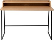 Pracovný stôl s doskou v dubovom dekore so sekretárom 60x120 cm Giorgio – White Label