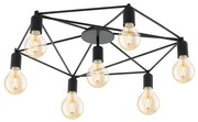 Eglo Eglo 97904 - Luster prisadený STAITI 7xE27/60W/230V čierna EG97904