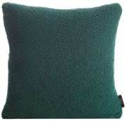 CHLPATÁ DEKORAČNÁ OBLIEČKA NA VANKÚŠ BUKLA 45X45 CM TMAVOZELENÁ
