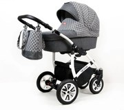 Kombinovaný kočík Raf-pol Queen - Grey Daisy (2-kombinácia)