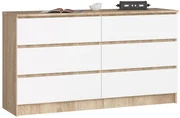 Komoda Rollo K 140 cm dub sonoma/biela