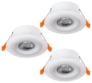 Eglo 900913 - SADA 3x LED Podhľadové svietidlo CALONGE 3xLED/4,8W/230V biela