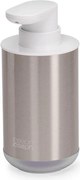 Dávkovač mydla z nehrdzavejúcej ocele v striebornej farbe 300 ml Duo Steel – Joseph Joseph