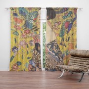 Sablio Záves Dáma s vejárom - Gustav Klimt: 2ks 140x250cm