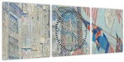 Obraz - Childe Hassam, Allies day, reprodukcia (s hodinami) (90x30 cm)