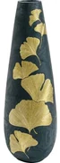 Ginkgo Elegance váza čierna/zlatá