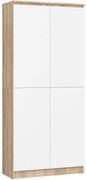 Skriňa Rexa III 80 cm dub sonoma/biela