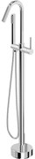 Mexen Gaja, voľnestojaca vaňová batéria, chrómová, 75333-00