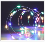 Svetelný drôt s časovačom Silver lights 100 LED, farebná, 495 cm