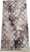 HU Hnedo-béžový kosoštvorcový koberec Banco 1004-VIZION Rozmer: 60x110 cm