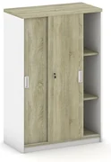 Zasúvacia skriňa MIRELLI, 800 x 400 x 1200 mm, biela/dub sonoma