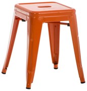 Stohovateľná kovová stolička Arm - Oranžová
