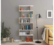 Regál Sepuli (biela + dub). Akcia -39%. Vlastná spoľahlivá doprava až k Vám domov. 1092828