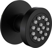 Deante Cascada, okrúhla sprchová tryska pod omietku Ø60mm, čierna matná, DEA-NAC_N77K