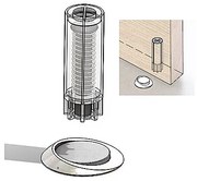 Dverná zarážka TWIN STOPPINO (sivá, čierna), TWIN Šedá