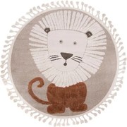 Koberec SKANDI KIDS A1095A béžový / oranžový kruh