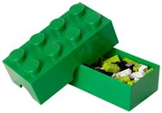 Tmavozelený desiatový box LEGO®