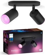 Philips - LED RGBW Stmievateľné bodové svietidlo Hue FUGATO 2xGU10/4,2W/230V čierna