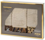 BAVLNENÝ UTERÁK EVA MINGE23 SADA 1KS 30X50 CM, 1KS 50X90 CM, 1KS 70X140 CM BÉŽOVÁ