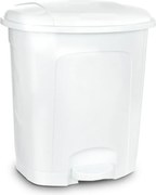 Biely nášľapný plastový odpadkový kôš 5,5 l – Orion