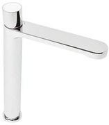 Vysoká umývadlová batéria SAT Fusion bez výpuste páka biele sklo SATBSFU285BS